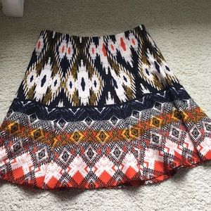 Anthropologie Patterned Skirt